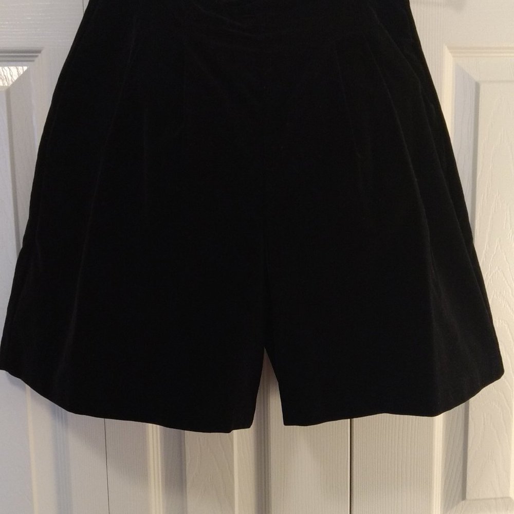 Black Velvet Culottes